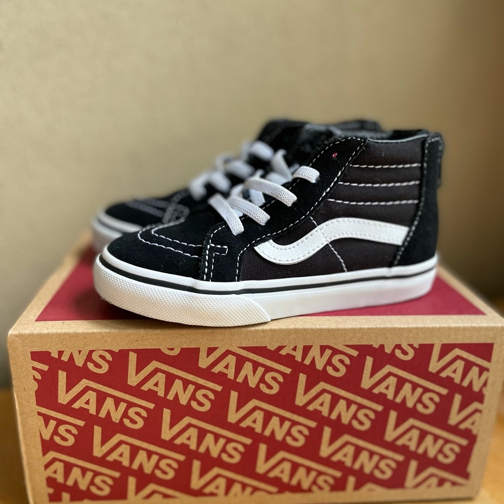 Vans Sk8 Hi Skateboard Shoes TODDLER